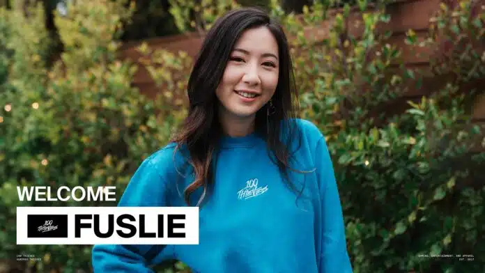 100 Thieves sign Fuslie as content creator » TalkEsport